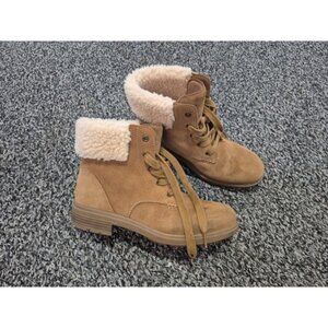 UGG Women's Size 9 Harrison‎ Lace Boots in Chestnut Brown 1121790